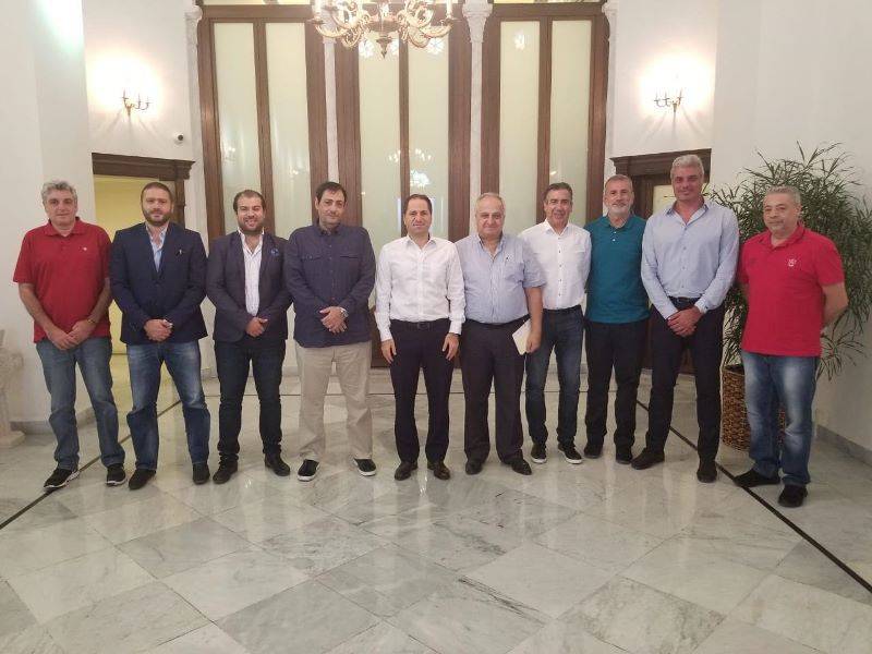 سامي الجميل استقبل وفد اتحاد السلة برئاسة الحلبي
