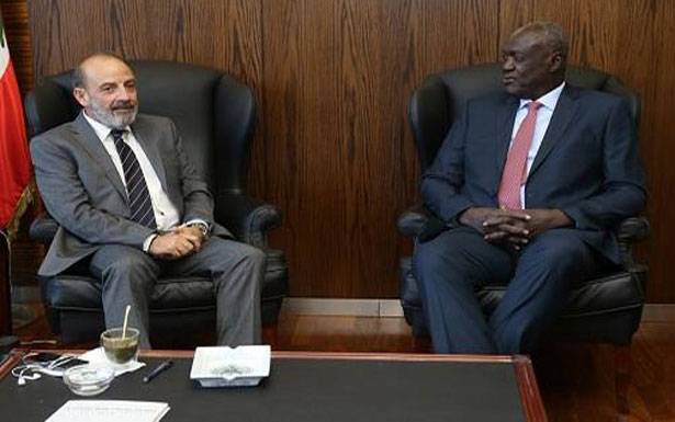 الصراف استقبل وزير دفاع
جنوب السودان وجيرار