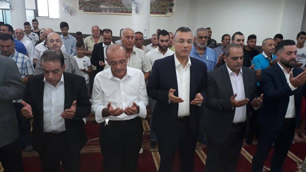 درويش شارك في صلاة العيد في جبل محسن