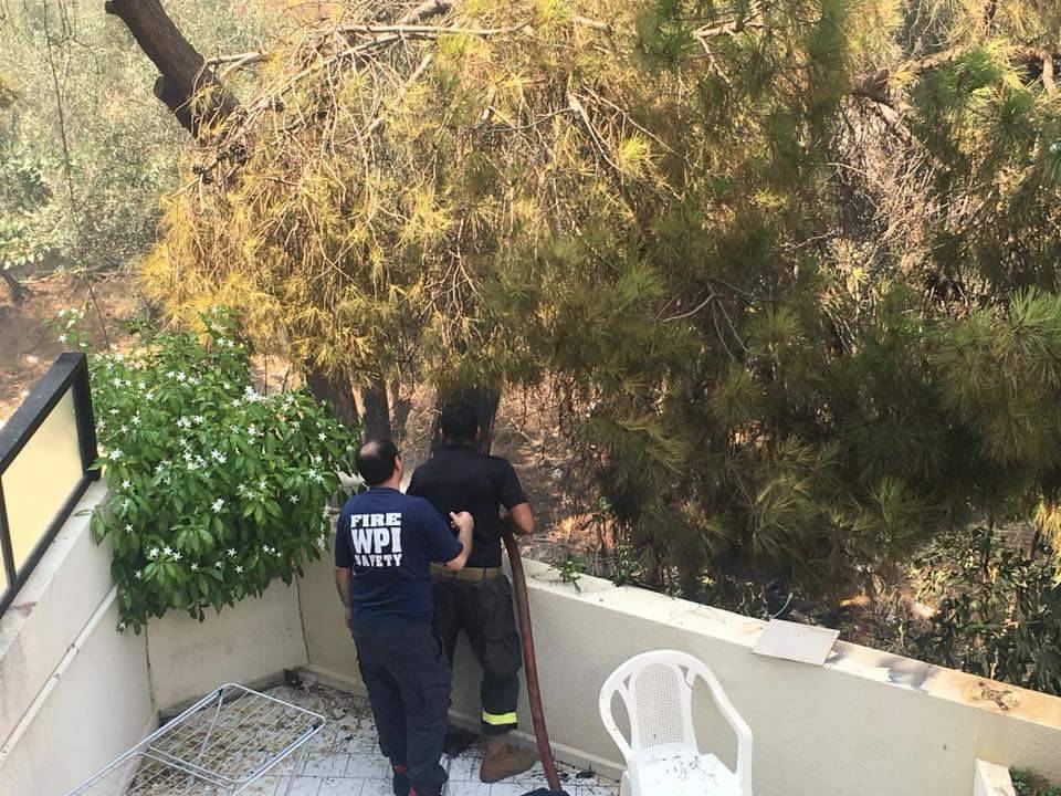 إخماد حريق في المعاملتين كسروان