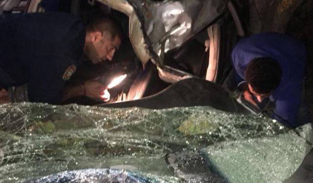 بالصورة: جريح بحادث سير مروّع في رعشين