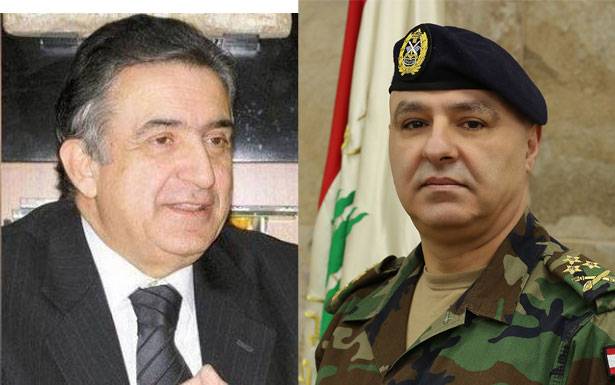قائد الجيش استقبل ناجي البستاني