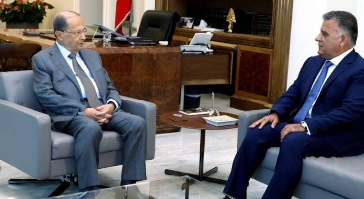 عون هنأ ابراهيم بعيد مؤسسة الأمن العام ونوه بجهودها وتضحيات عسكرييها