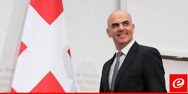 وصول الرئيس السويسري الى بيت الوسط للقاء الحريري