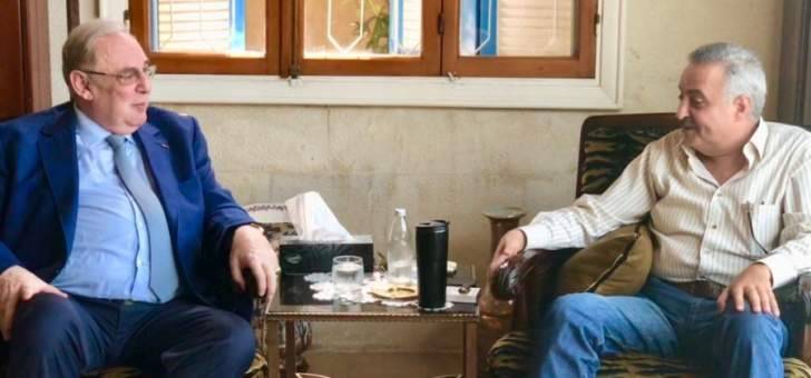 ارسلان التقى بستاني وبحث معه بأمور تعنى بإنماء الجبل