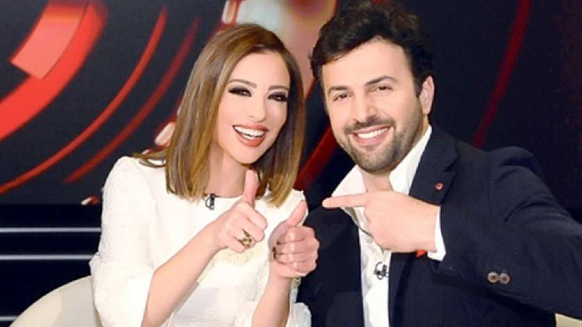 تيم حسن يبارك لزوجته ب