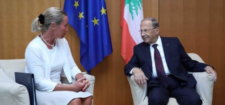 عون التقى مسؤولين أوروبيين.. وهذا ما قاله بشأن النازحين