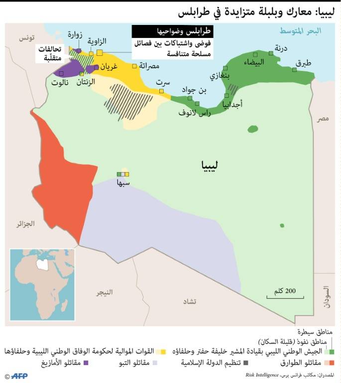 استئناف المعارك في جنوب العاصمة الليبية