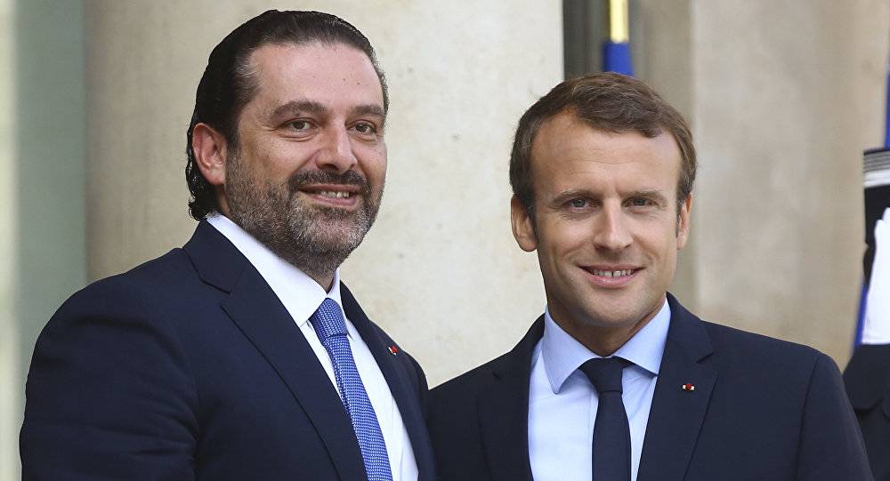 الرئيس الفرنسي ماكرون يطلب من الحريري منع عودة النازحين السوريين