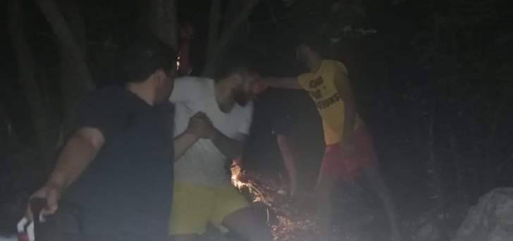 الدفاع المدني أنقذ 3 أشخاص ضلوا طريقهم في أحد أحراج يحشوش