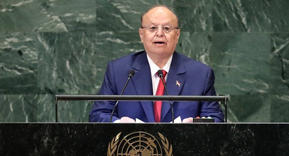 الرئيس اليمني يدعو الأمم المتحدة لنقل مكاتبها إلى عدن