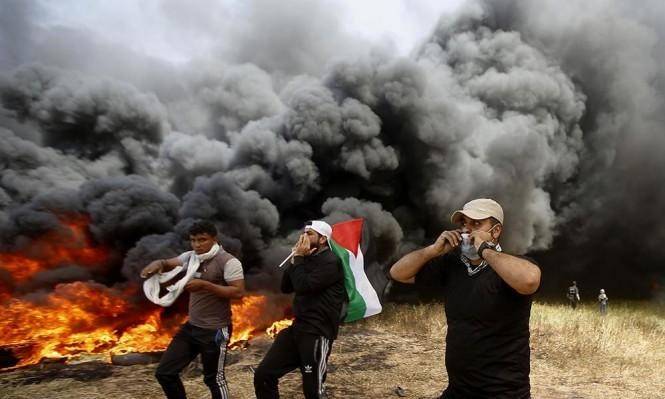 استهاد 6 وإصابة مئات من الفلسطينيين في مسيرات العودة