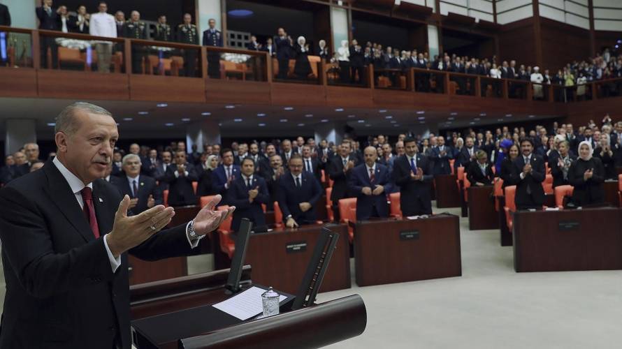 رسائل أردوغان في افتتاح الدورة البرلمانية الجديدة
