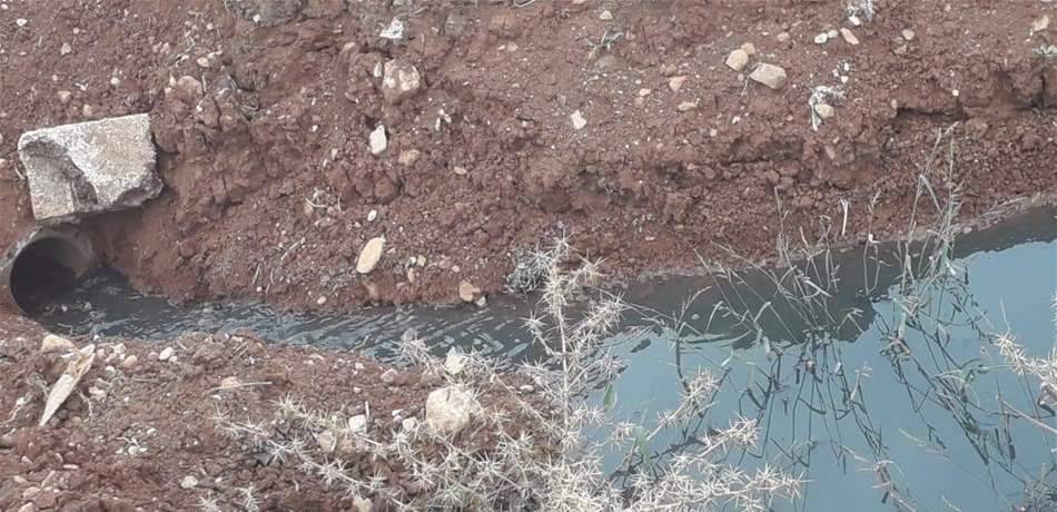 أوقف لريّ مزروعاته بمياه الصرف الصحي في بعلبك