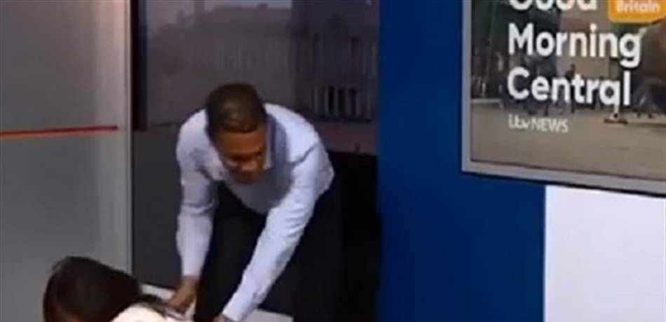 موقف محرج لمذيعة على الهواء مباشرة..
