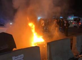 قتيل بإحتراق دراجته على أوتوستراد الفيدار جبيل