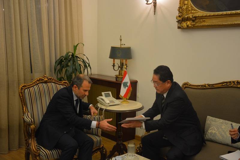 باسيل استقبل 3 سفراء ورئيس حزب الحوار الوطني مخزومي