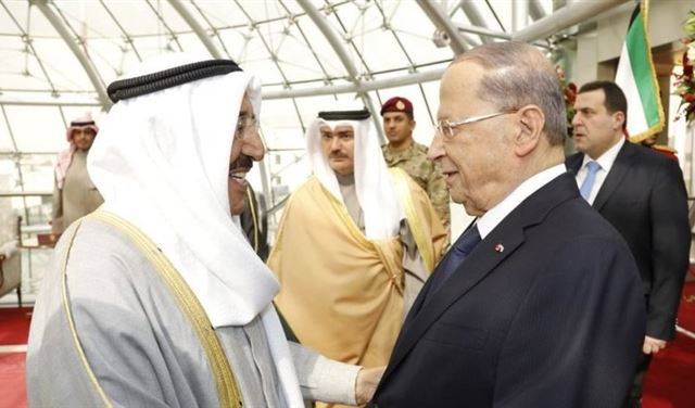 رسالة من أمير الكويت لعون