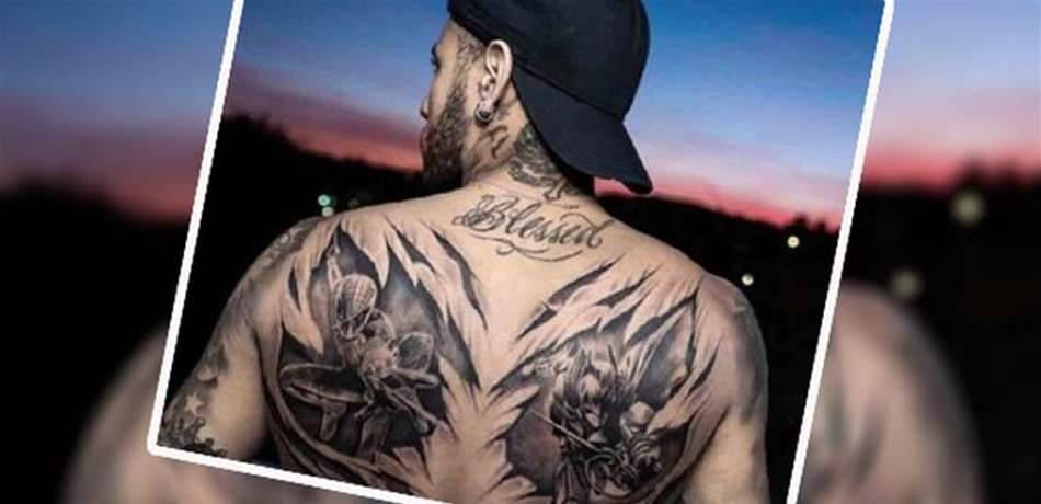 بالصور: وشم نيمار الجديد يثير الجدل!