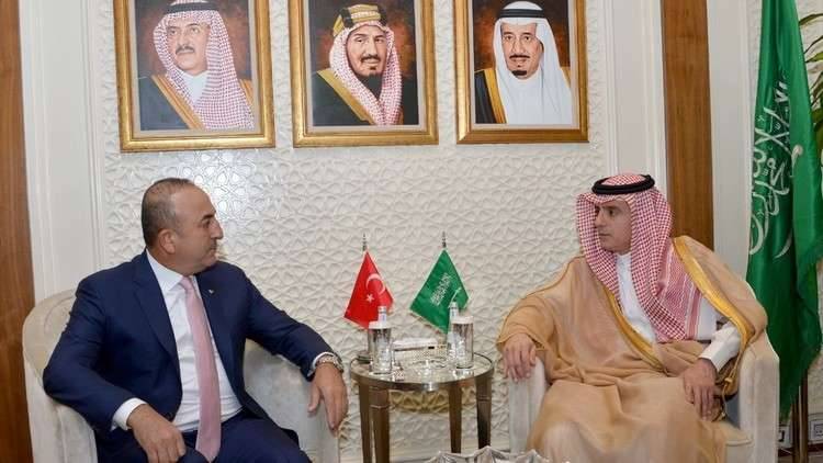 أوغلو يبحث مع الجبير قضية مقتل خاشقجي