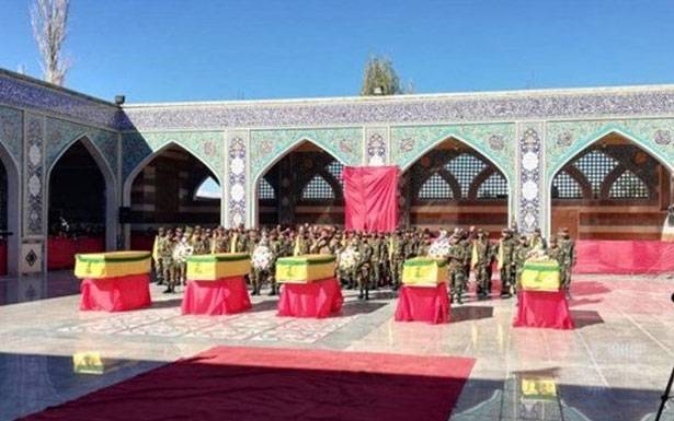 حزب الله شيع  5 جثامين من شهدائه

اتشهدوا في كمين بالبادية السورية
