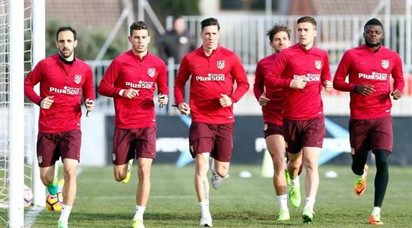 غياب ثلاثة لاعبين عن تدريبات أتلتيكو مدريد