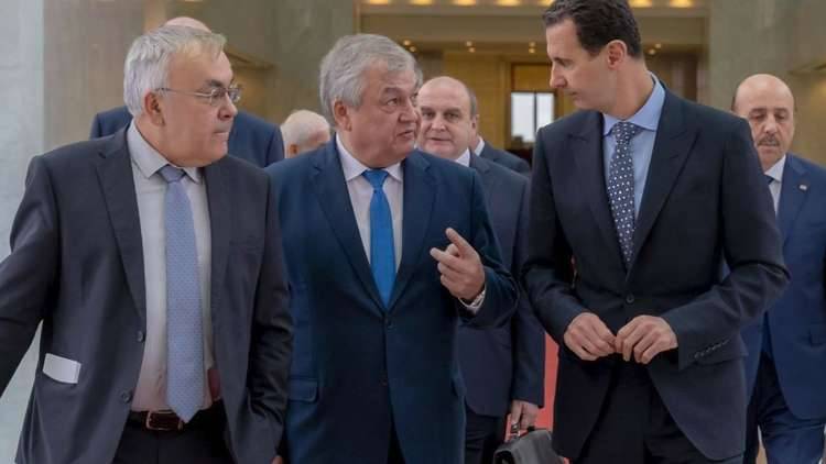 الأسد يستقبل مبعوث بوتين ويشيد بجهود روسيا في"تحييد التدخلات الخارجية" في سورية