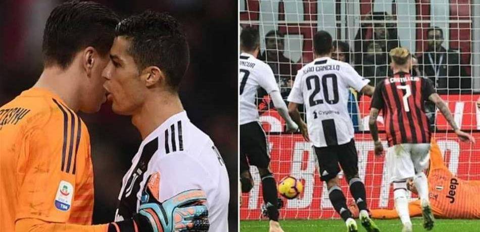 حارس يوفنتوس يكشف نصيحة رونالدو قبل ضربة جزاء هيغواين