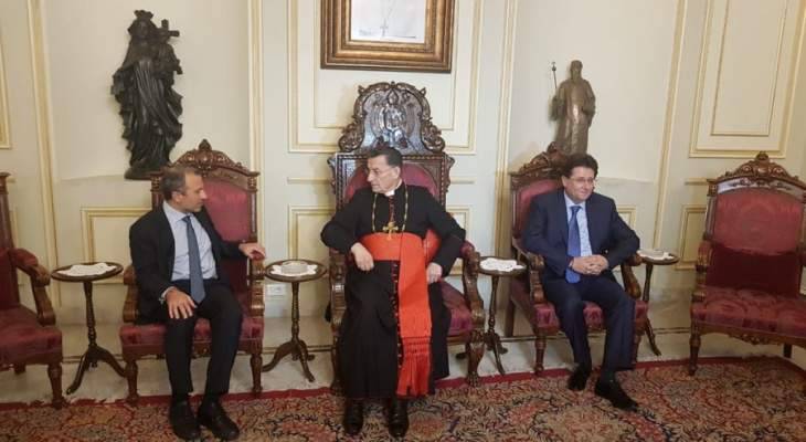 باسيل من بكركي: لا يمكن أن ندخل الى الحكومة بمنطق غالب ومغلوب