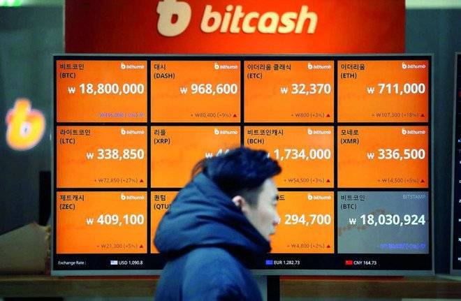 "بيتكوين" تخسر ثلث قيمتها في أسبوع .. هوت دون 4500 دولار