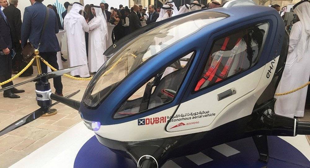 بالفيديو... "التكسي الطائر" يحلق في سماء العاصمة الأردنية عمان