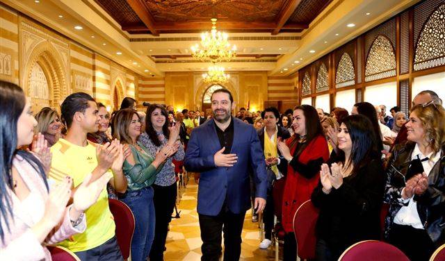 الحريري استقبل حاملي رسالة استقلال وطن بلا ادمان