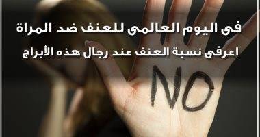 في اليوم العالمي للعنف ضد المرأة.. اعرفي نسبة العنف عند رجال هذه الأبراج