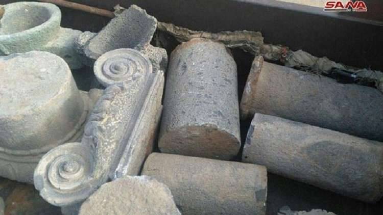 محاولة تهريب 103 قطع أثرية من ريف درعا الشرقي إلى الأردن