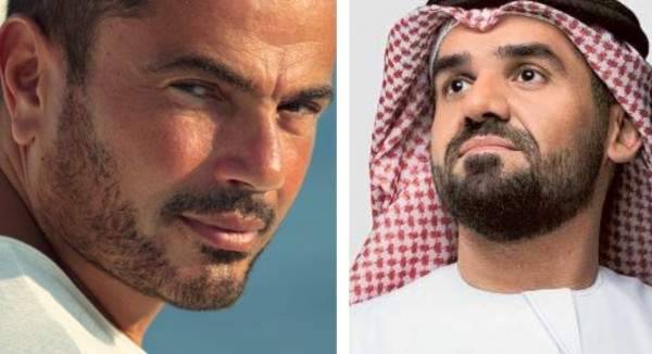 هذا ما جمع حسين الجسمي وعمرو دياب في أبو ظبي!
