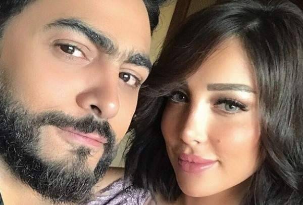 هل يوافق تامر حسني على رجوع بسمة بوسيل الى عالم الفن؟