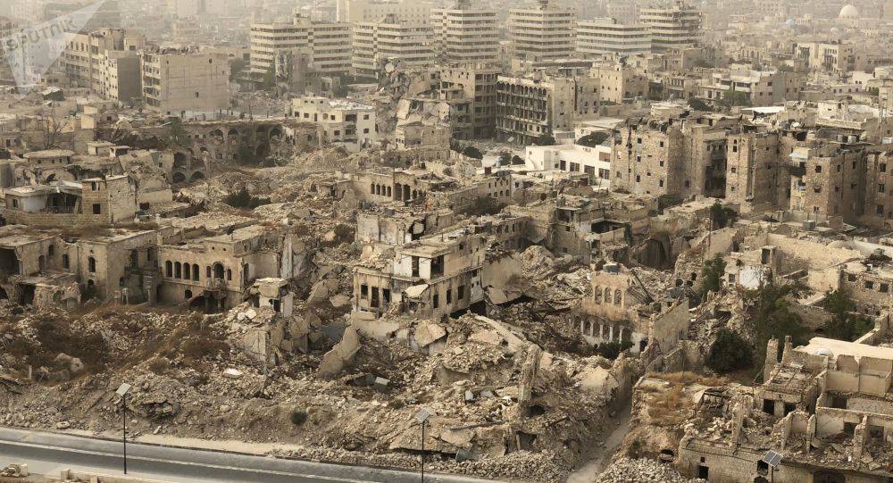 التنظيمات الإرهابية تقصف حلب السورية بالصواريخ والهاون