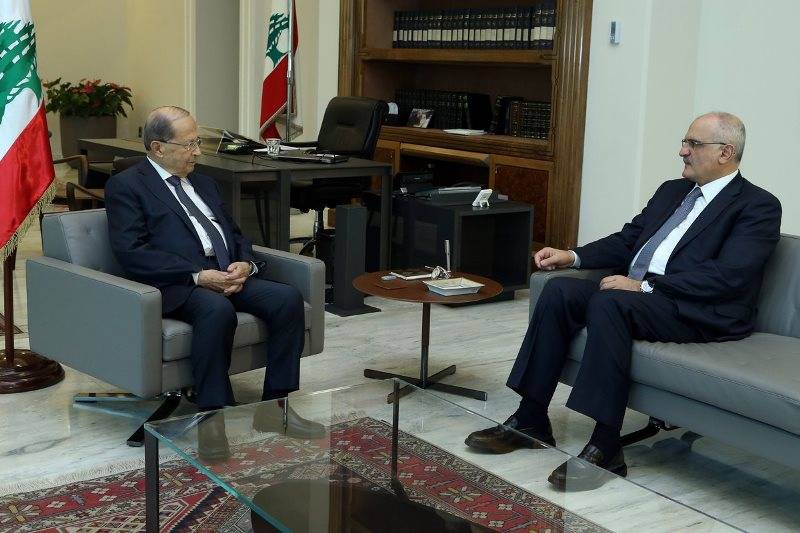 عون عرض الاوضاع المالية والاقتصادية مع حسن خليل