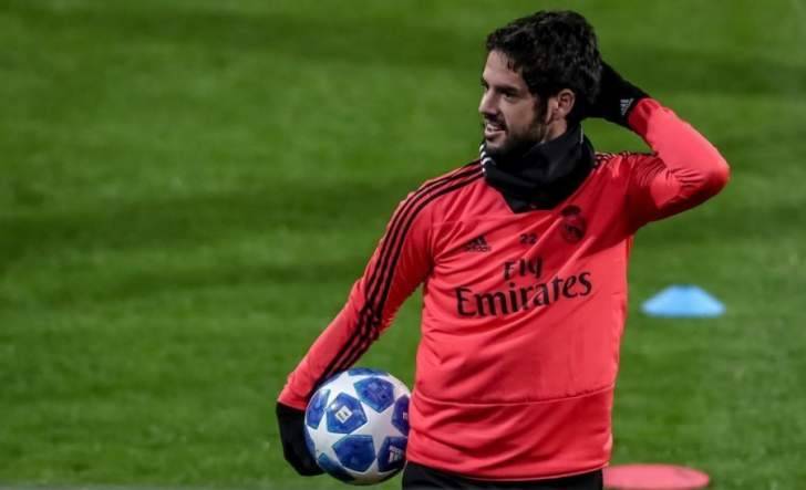 ريال مدريد يستعد لمواجهة فالنسيا بمشاركة ايسكو