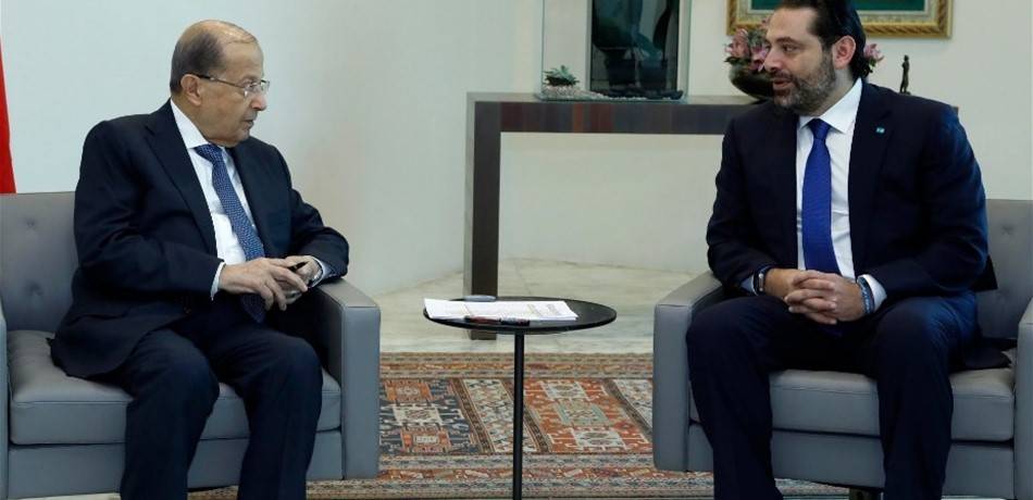 عون التقى الحريري وترأس اجتماع المجلس الاعلى للدفاع