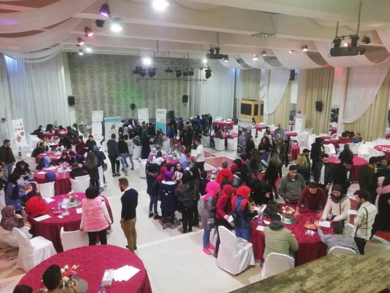 معرض التوظيف الثالث في بعلبك لجمعية الدراسات والتدريب واليونيسف