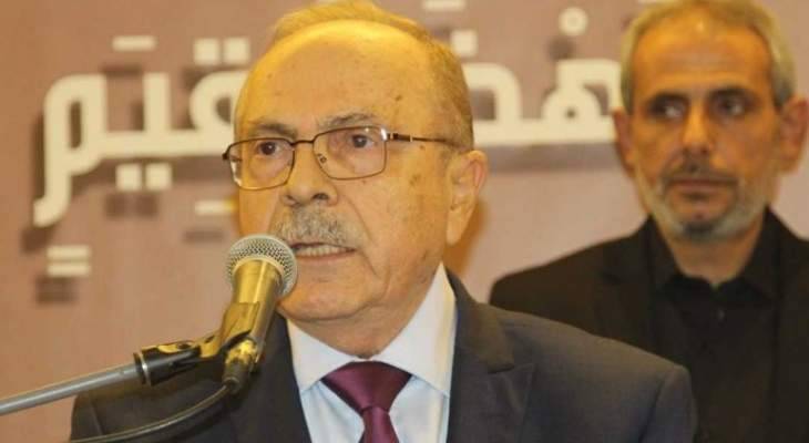 الناشف: أحيي كل من حمل السلاح وقاتل الارهاب وقاوم لأجل فلسطين