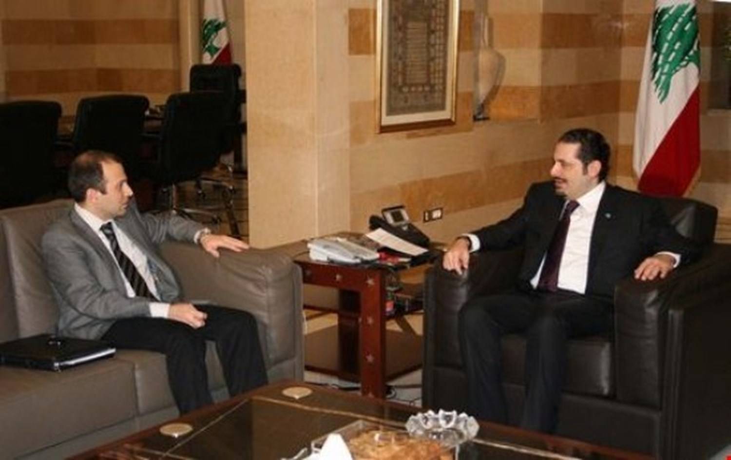 الحريري يلتقي في هذه الاثناء باسيل في بيت الوسط