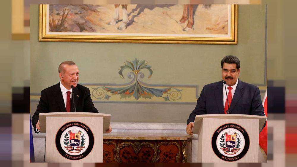 أردوغان ينتقد العقوبات على فنزويلا ومادورو يدافع عن صادرات الذهب