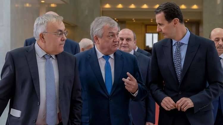 الأسد يبحث مع وفد روسي رفيع تشكيل اللجنة الدستورية السورية