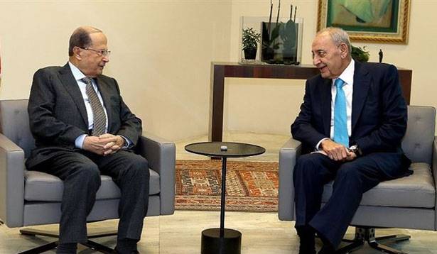 عون تبلّغ من بري مقاطعة تكتلات نيابية مما يدفعه الى حفظ «الرسالة» حرصاً على الرئاسة