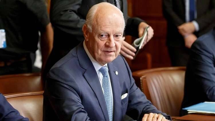 دي ميستورا ينوي بحث اللجنة الدستورية السورية مع الدول الضامنة