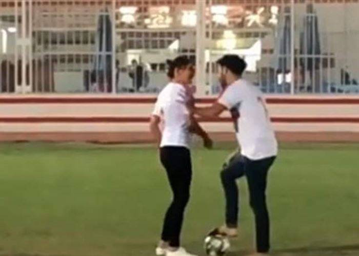 السلطانة "هيام" بقميص فريق "الزمالك".. فهل انتقلت الى عالم "كرة القدم"؟