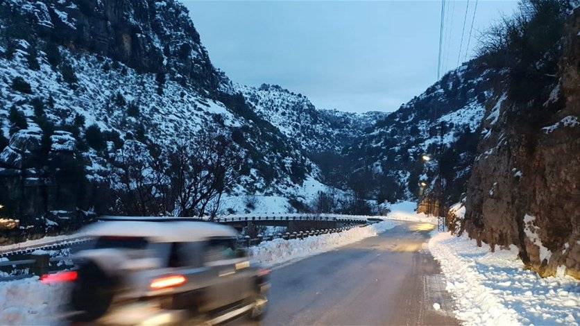 الى عشاق رياضة التزلج... اليكم حال الطرق إلى مراكز كفردبيان