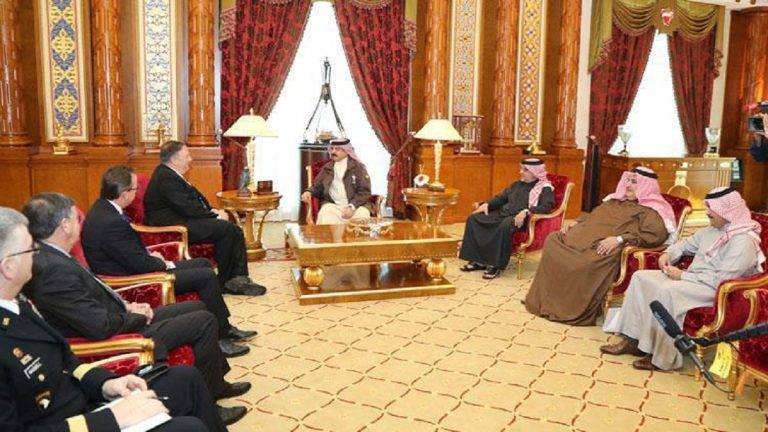بومبيو وعاهل البحرين يبحثان التعاون في المجالات الدفاعية والسياسية‎